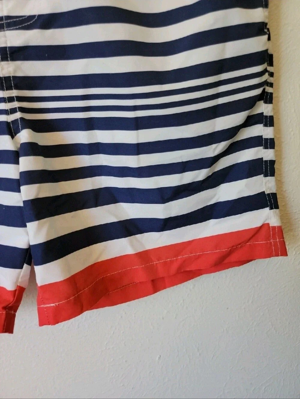 ASOS Men's Striped Navy & White Swim Shorts SZ 36